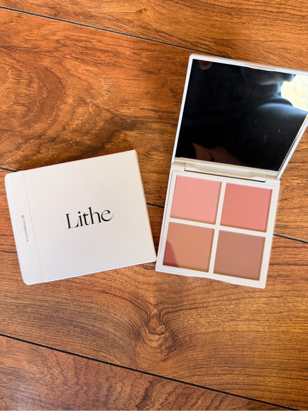 Lithe Four-Shade Cream Blush Palette — Pink & Peach Mix